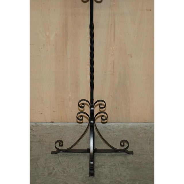 Chinese Export Floor Standing Bell with Wrought Iron Stand by Charles & Ray Eames, 1920s For Sale - Image 4 of 18