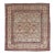 Stunning 19th Century Persian Lavar Kerman Square Carpet, 9'7'' X 10'10'' For Sale