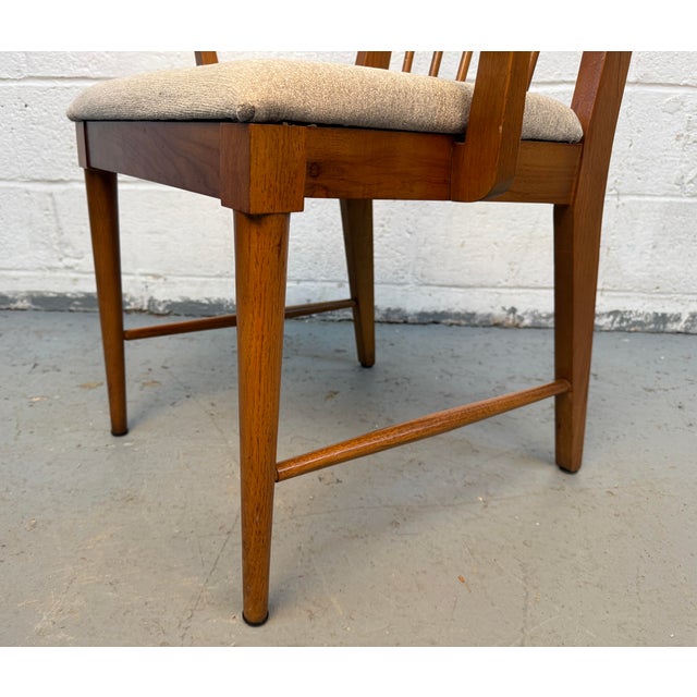 Wood Set of Six Mid 20th Century Spindle-Backed Dining Chairs For Sale - Image 7 of 17
