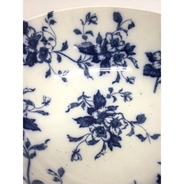 Royal Blue X L Beautiful Antique Blueflow Fruit Centerpiece Bowl For Sale - Image 8 of 11