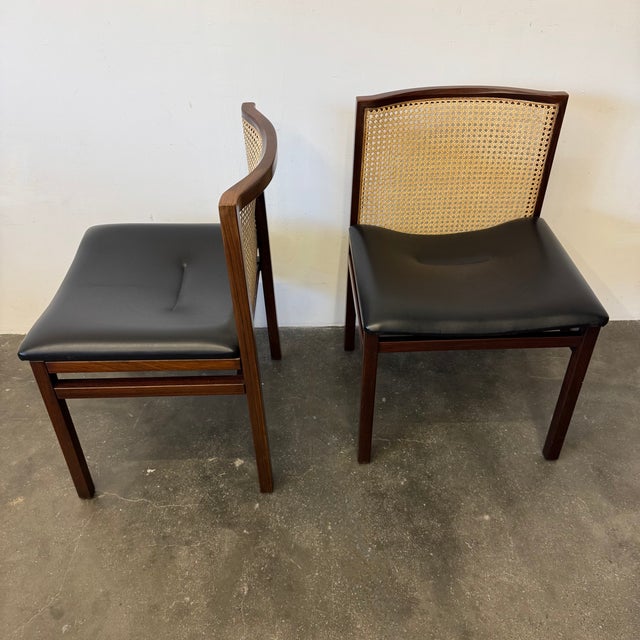 Black Vintage Chairs by Tito Agnoli for La Linea, 1957, Set of 4 For Sale - Image 8 of 12