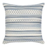 Schumacher Fremont Indoor/Outdoor 20" Blue Pillow For Sale