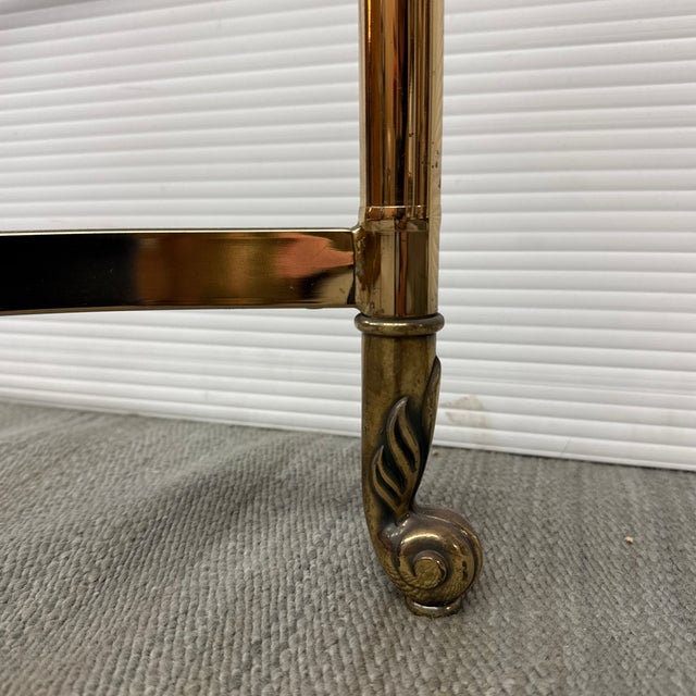 La Barge Hollywood Regency Brass Side Tables, Pair For Sale - Image 12 of 12