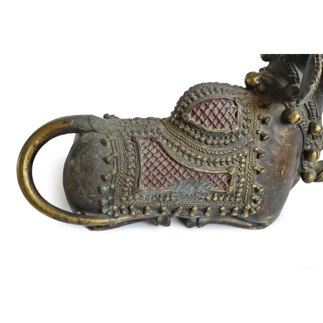 Antique Brass Nandi Bull India For Sale In Los Angeles - Image 6 of 9
