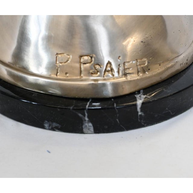 Bronze Spirit of Ecstacy Flying Lady in the style of Charles Sykes For Sale - Image 10 of 11