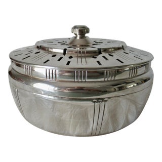 Vintage Art Deco Style, Bernard Rice's Son's Inc., Silver Plate Vegetable or Tureen Serving Bowl For Sale