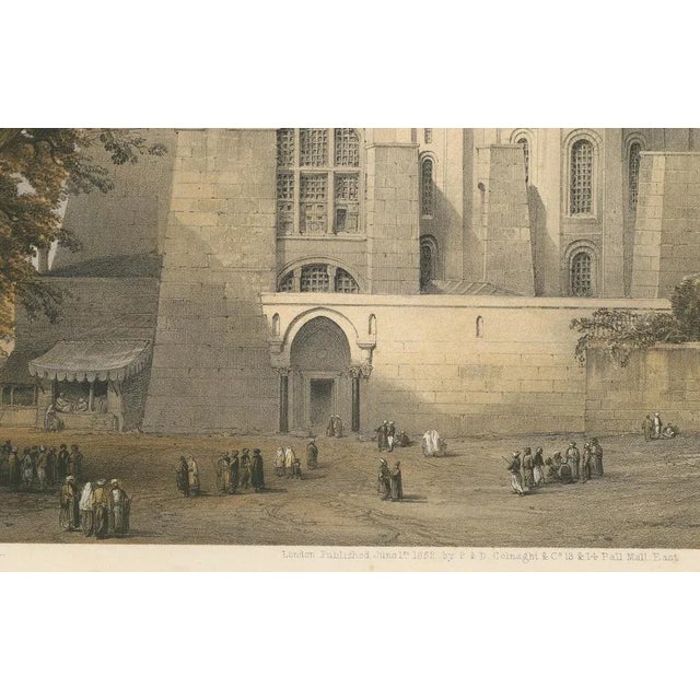 Mid 19th Century L. Haghe after Fossati, Hagia Sophia, Istanbul, 1852, Tinted Lithograph For Sale - Image 5 of 7