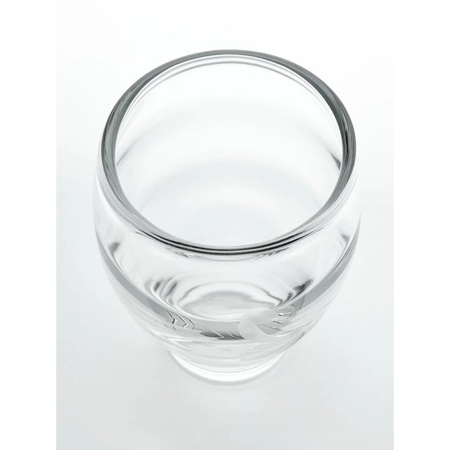 1950s Kosta Boda & Vicke Lindstrand Etched Glass Swan Vase 6 1/2” Excellent condition. No chips, cracks, or fleabites....