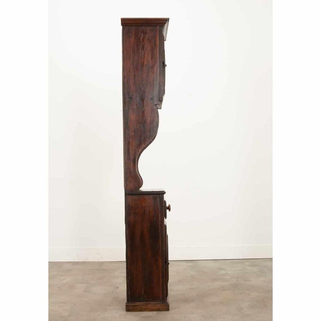 English 18th Century Narrow Oak Cupboard For Sale - Image 9 of 11