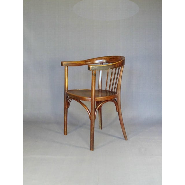 Tan Vintage French Art Deco Office Chair, 1930 For Sale - Image 8 of 8