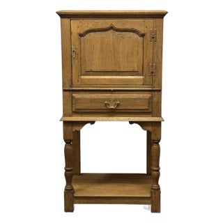 19th Century English Oak Cabinet For Sale