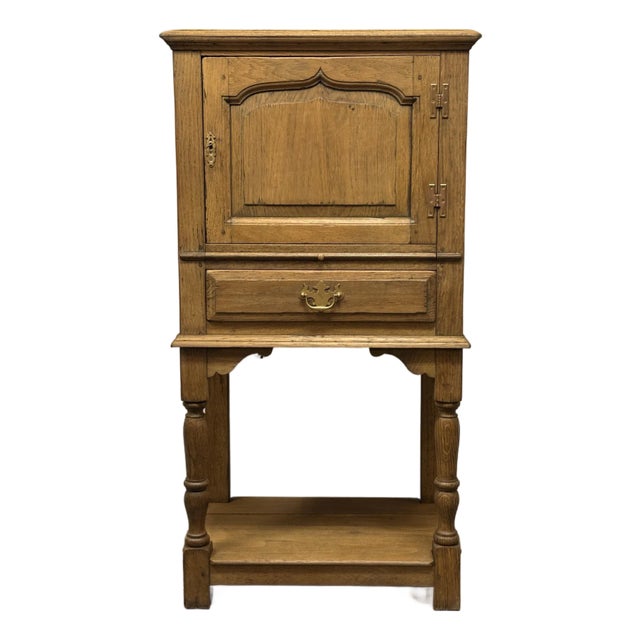 19th Century English Oak Cabinet For Sale