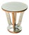 French Vintage Mirrored Gueridon Side Table For Sale