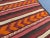 Vintage Distressed Flat Weave Kilim Runner Rug, Earthy Red Orange Geometric Stripes Rug For Sale - Image 6 of 10