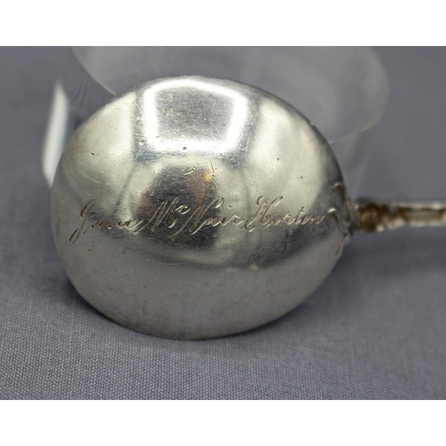 Reed & Barton Pair of Reed & Barton Sterling Silver Cream Soup Spoons For Sale - Image 4 of 7