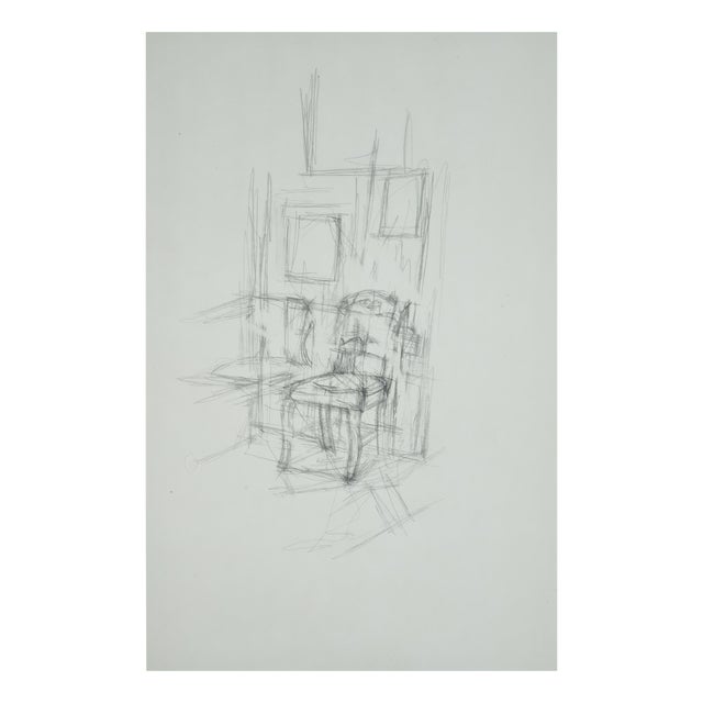 Alberto Giacometti, Chair, 1963, Original Lithograph For Sale