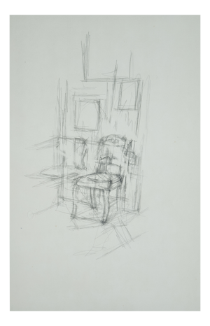Alberto Giacometti, Chair, 1963, Original Lithograph