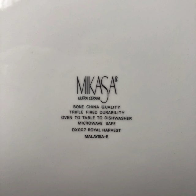 2000 - 2009 Contemporary Mikasa Royal Harvest Round Serving Platter/Charger For Sale - Image 5 of 6