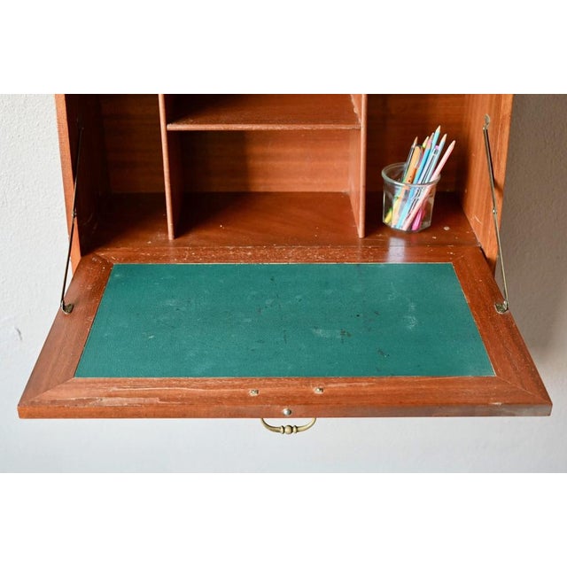 Scandinavian Wall-Mounted Secretary Desk, 1960s For Sale - Image 14 of 18