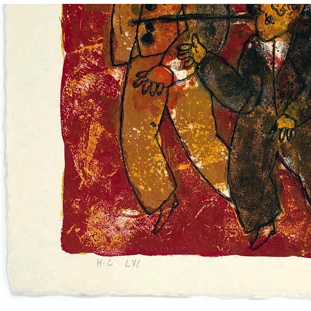 Contemporary Theo Tobiasse Untitled, From the Song of Songs of King Solomon (Hand Signed Lithograph), 1975 For Sale - Image 3 of 3