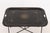 Black Vintage Tole Painted Tray Table For Sale - Image 8 of 10