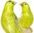 Barovier & Toso Murano Barovier Toso Vintage Canary Yellow Gold Flecks Italian Art Glass Love Birds Figurine Sculpture For Sale - Image 4 of 7
