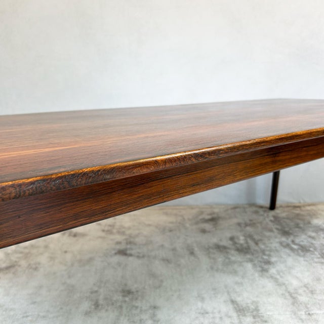 Mid-Century Modern Floating Top Rosewood Coffee Table by Ole Wanscher for Poul Jeppesens Møbelfabrik, 1960s For Sale - Image 10 of 14