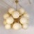 Mid-Century Modern 1990s Large Mid Century Modern Beige Glass Sputnik Chandelier For Sale - Image 3 of 12