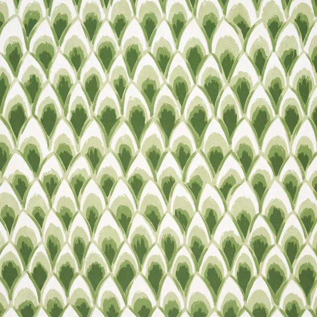 Chinoiserie SAMPLE - Schumacher X Mark D. Sikes Chinoiserie Grande Panel Set In Leaf Green For Sale - Image 3 of 5