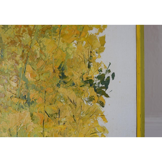Vintage 1960s Helena Willi Impressionist Trees Forest Painting For Sale - Image 9 of 13