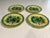 Set of 4 Antique Sarreguemines French Majolica Grape Leaf Plates - C. 1890 For Sale - Image 11 of 12