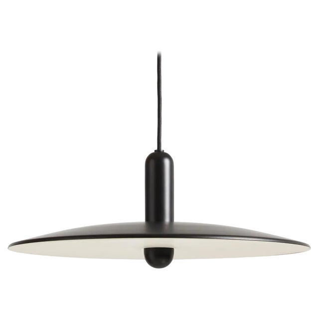 Large Black Lu Pendant Lamp by Beaverhausen For Sale