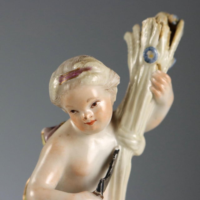 German Porcelain Figurines, Set of 3 For Sale - Image 11 of 14