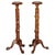 Hand Carved Fruitwood Vine Display Stands with Claw and Ball Feet, Set of 2 For Sale - Image 14 of 14