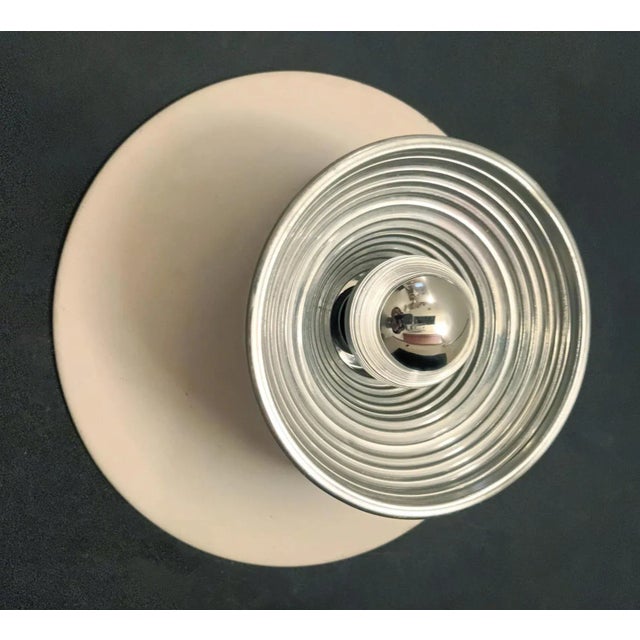 Mid-Century Modern Mid 20th Century Enameled Aluminum Sconces - a Pair For Sale - Image 3 of 13