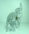 Transparent Waterford (Ireland) - Beautiful Solid Crystal Elephant With Trunk Up - 7 Inches Tall. For Sale - Image 8 of 9