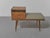 Brown Mid-Century Scandinavian Teak and Green Fabric Entryway Bench, 1960s For Sale - Image 8 of 13