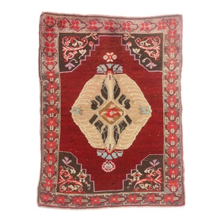 Vintage Turkish Oushak Rug, 04'09 X 06'02 For Sale