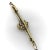 Metal Early 20th Century Pre-Revolutionary 14k Gold Diamond Bar Pin For Sale - Image 7 of 8