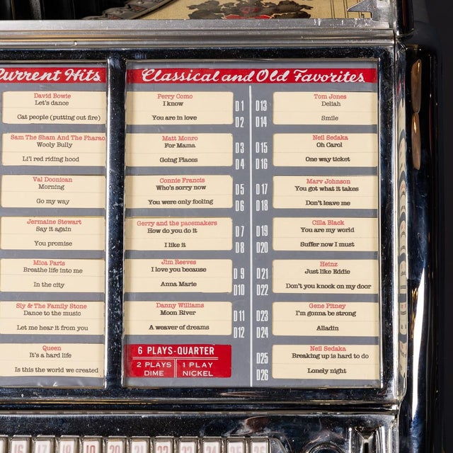 Vintage American Wurlitzer 1800 Jukebox, 1955 For Sale - Image 15 of 18