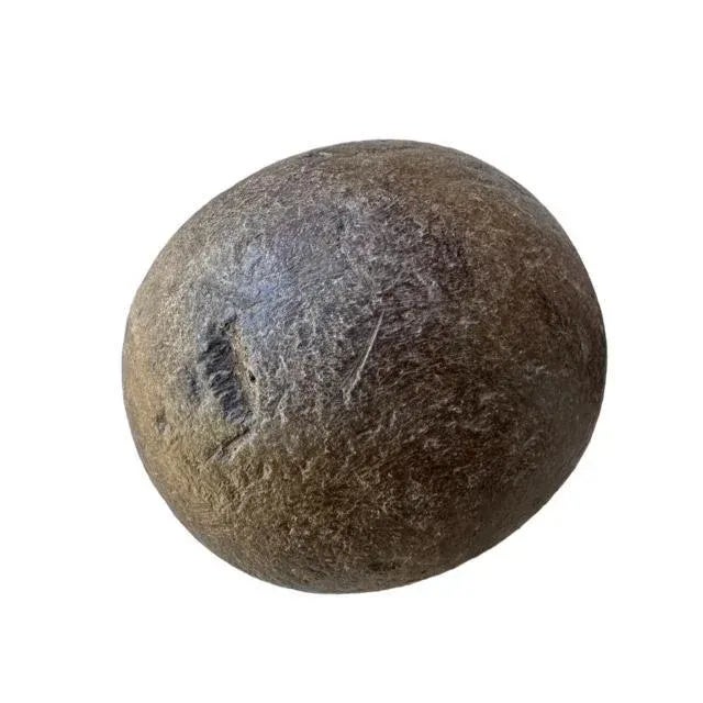 Rustic Pair of Antique European Wood Bowling Balls For Sale - Image 3 of 4