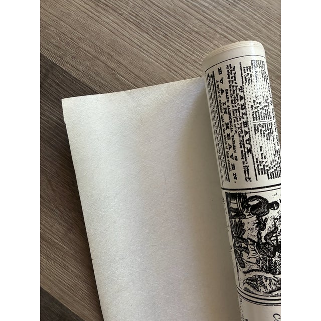 1970s 1970s Victorian Newsprint Wallpaper 11 Yds For Sale - Image 5 of 7