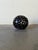 Black Vintage Danish Brutalist Ceramic Candle Holder – Black Pierced Sphere For Sale - Image 8 of 9