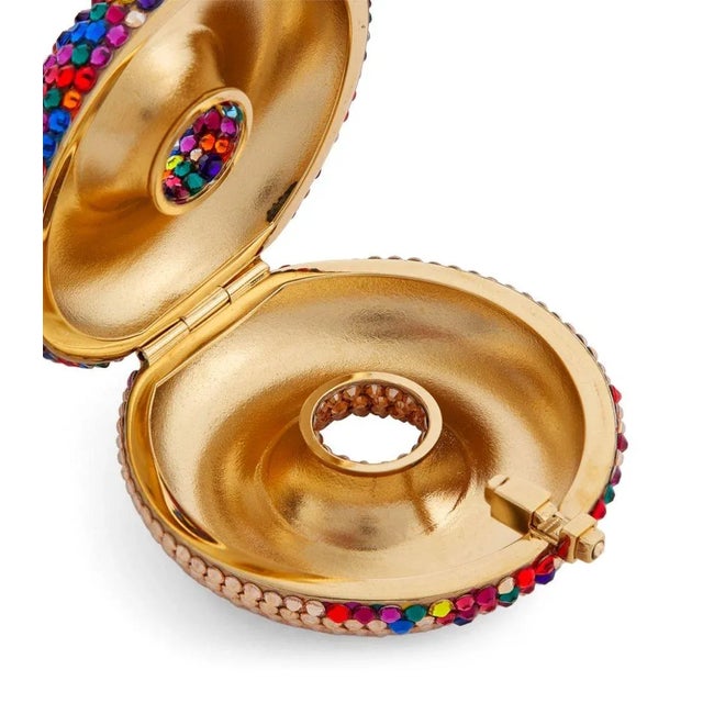 21st Century Judith Leiber Donut Pillbox Pill Box Sprinkles Rainbow