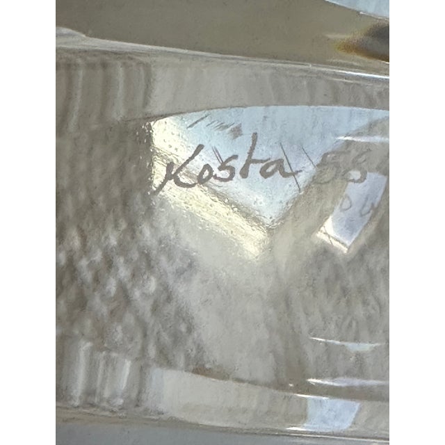 Kosta Boda Goran Warf for Kosta Boda--Sculptural Swedish Art Glass Rimmed Bowl For Sale - Image 4 of 18