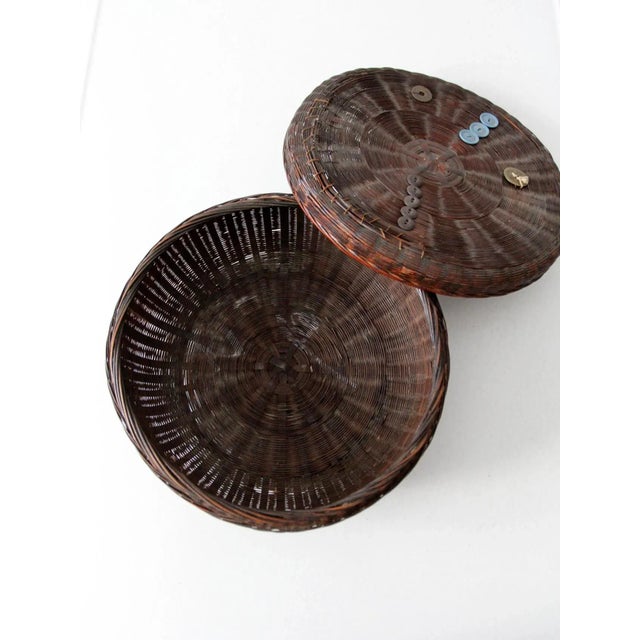 Antique Chinese Sewing Basket For Sale - Image 6 of 8