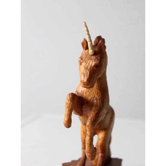 Vintage Folk Art Unicorn For Sale - Image 9 of 11