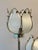 Metal 1991 Four-Light Lotus Bouquet Lamp in Beveled Glass For Sale - Image 7 of 10