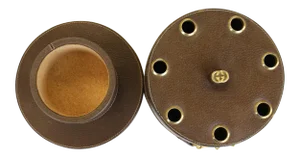 Gucci Leather Pipe Holder With Brass Horsebit