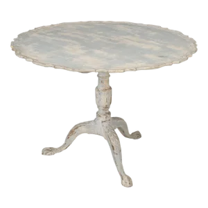 Swedish Gustavian Style Painted Center Hall Table, Side or End Table, Restored